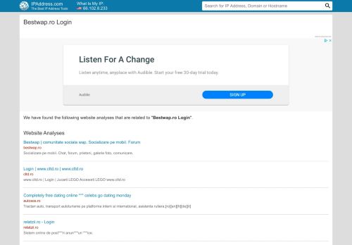 
                            8. bestwap.ro login - IPAddress.com