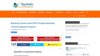 
                            7. Bestway Cement Jobs 2018-19 Apprenticeship Trainee ...