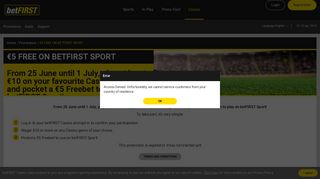 
                            7. Bet 10 Get 5 | Promotions | betFIRST Casino