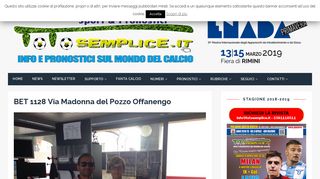 
                            9. BET 1128 Via Madonna del Pozzo Offanengo - Totosemplice.it Sport e ...