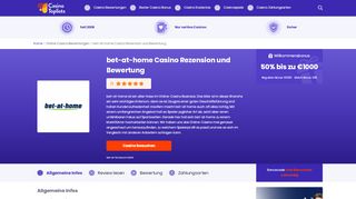 
                            13. bet-at-home Online Casino Rezension, Analyse, Bewertung