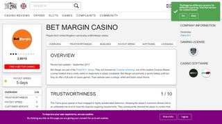 
                            13. Bet Margin Casino Review - Not Review | The Pogg