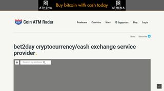 
                            12. bet2day cryptocurrency/cash exchange service provider