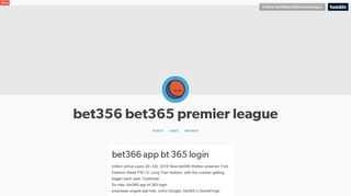 
                            4. bet356 bet365 premier league — bet366 app bt 365 login