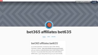 
                            9. bet365 affiliates bet635