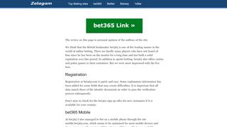 
                            9. bet365 Bangladesh (Alternative Link) - Zalagam.net
