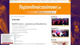 
                            11. Bet365 Casino: Bet365 har millionjackpots på spillemaskiner online