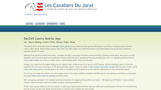 
                            6. Bet365 Casino Mobile - bet365 Casino - Les Cavaliers Du Jorat