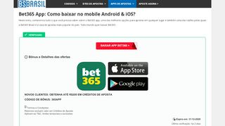 
                            10. Bet365 Mobile: Como baixar os aplicativos (Android/IOS)?