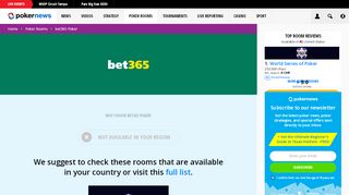 
                            10. Bet365 Poker Reviews & Download: Get Your €100 Poker Bonus Now ...