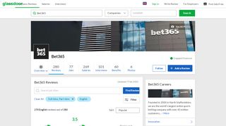 
                            12. Bet365 Reviews | Glassdoor.co.uk