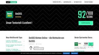 
                            5. Bet365 Wetten Online - die Wettseite von Bet365 » wettfreunde.net