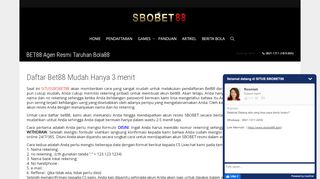 
                            10. BET88 Agen Resmi Taruhan Bola88 - SBOOBET88 Indonesia
