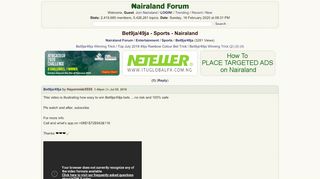 
                            5. Bet9ja/49ja - Sports - Nigeria - Nairaland Forum