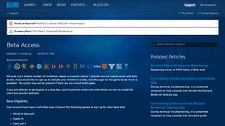 
                            7. Beta Access - Blizzard Support - Blizzard Entertainment