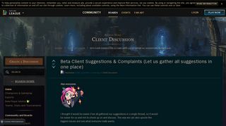 
                            11. Beta Client Suggestions & Complaints (Let us gather all suggestions ...