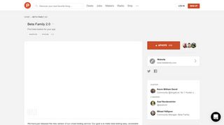 
                            6. Beta Family 2.0 - Find beta testers for your app | Product Hunt