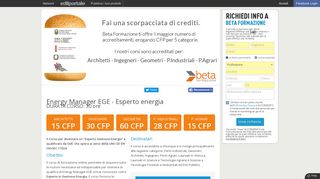 
                            3. Beta Formazione: crediti riconosciuti da 5 categorie - Edilportale