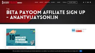 
                            5. beta payoom affiliate sign up - Blog for Beginners - Anantvijaysoni.in