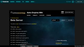 
                            12. Beta Server | AE Database | FANDOM powered by Wikia