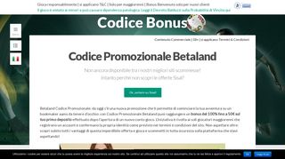 
                            7. Betaland Codice Promozionale 2019: 100% fino a 50€ sul primo ...