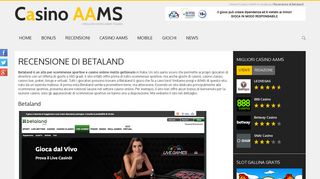 
                            9. Betaland Recensione - Scommesse, Live, Poker e Casino, bonus 50€!