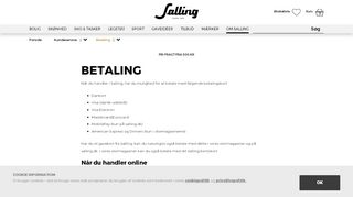 
                            6. Betaling | Se dine betalingsmuligheder | Salling