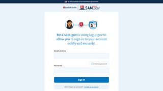 
                            6. beta.SAM.gov | Sign In