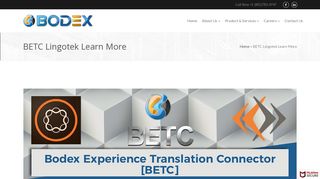 
                            12. BETC Lingotek Learn More - bodex llc