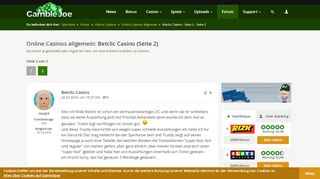 
                            8. Betclic Casino | GambleJoe Forum (Seite 2/2)