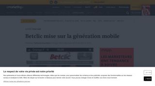 
                            11. Betclic mise sur la génération mobile - E-marketing