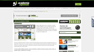 
                            12. Betclic no Android e iPhone • Artigos • Academia das Apostas