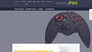 
                            9. Beteiligung von Pax an der Dextra Versicherungen AG