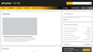 
                            5. Betfair Australia | Betfair Hub | Your Guide To Betting Smarter