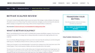 
                            8. Betfair Scalper Review - Does it work? - Mike Cruickshank