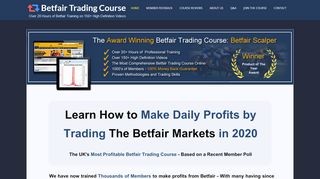 
                            2. Betfair Trading Course, Betfair Scalping and Pre Race Course Videos