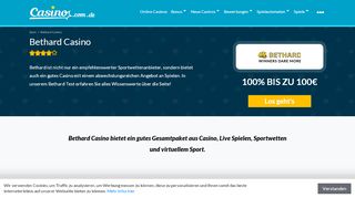 
                            4. Bethard Casino | Freuen Sie sich auf große Spielauswahl!