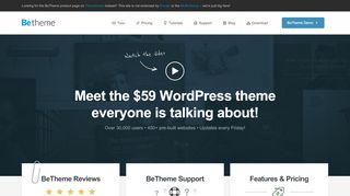 
                            5. BeTheme ($59) - WordPress Theme with Limitless Flexibility