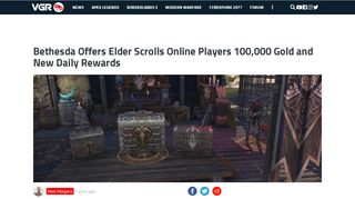 
                            13. Bethesda Offers Elder Scrolls Online Players 100,000 Gold and New ...