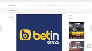 
                            6. BETIN MOBILE – KenyanBets