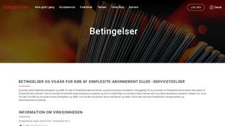 
                            7. Betingelser | SimpleSite - SimpleSite.com