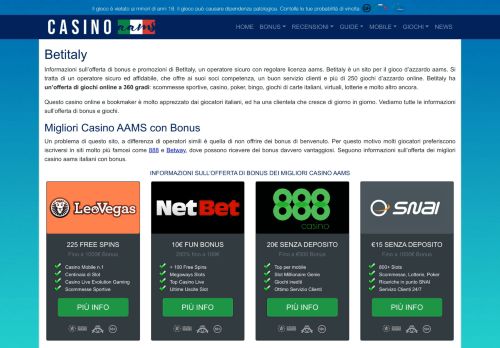 
                            9. Betitaly - Casino AAMS - i migliori casino online italiani