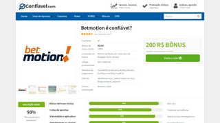 
                            10. Betmotion é confiável? Depoimentos de usuários reais | fevereiro 2019