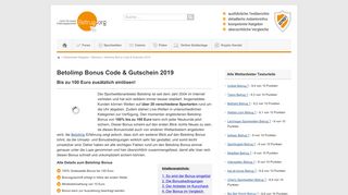 
                            10. Betolimp Bonus Code & Gutschein - Sichere dein Guthaben! - Betrug.org