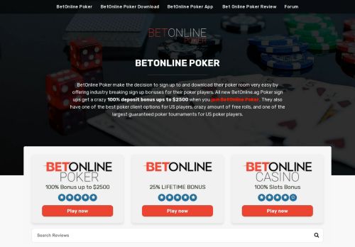 
                            8. BetOnline Poker - Exclusive 200% BetOnline Deposit Bonus ...