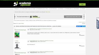 
                            7. BETPRACTICE novo software de estatísticas de apostas. • Forum ...