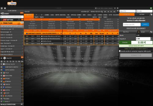 
                            9. betpremium - Scommesse Online e Quote per Eventi Sportivi e non ...