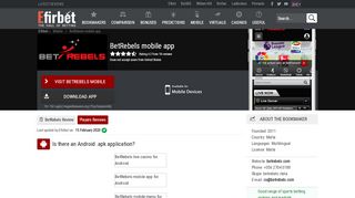 
                            10. BetRebels Mobile App & Mobile Website Version for Android & iOS ...