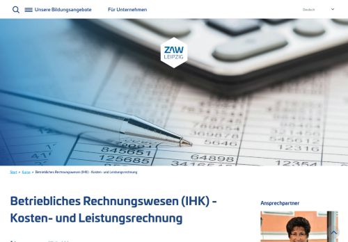 
                            8. Betriebliches Rechnungswesen (Kosten ... - ZAW Leipzig