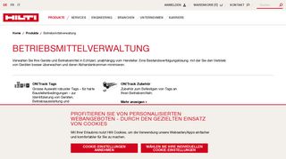 
                            3. Betriebsmittelverwaltung - Hilti Schweiz